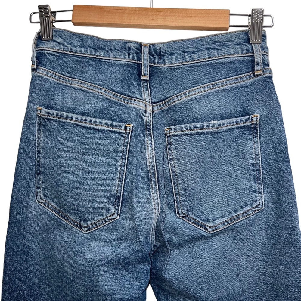 AGOLDE Riley High Rise Straight Crop Jean Transfer Wash - Picture 7 of 11